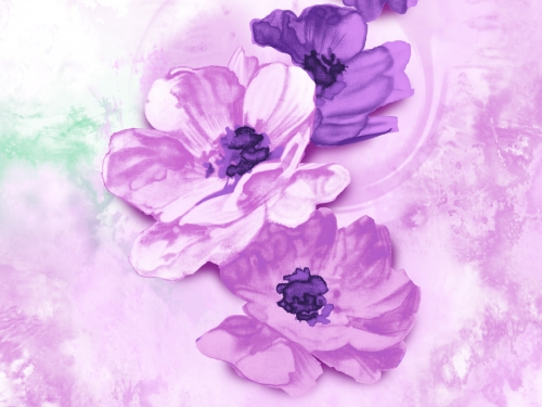 Amazing Flowers Paintings Wallpapers (40 wallpapers)