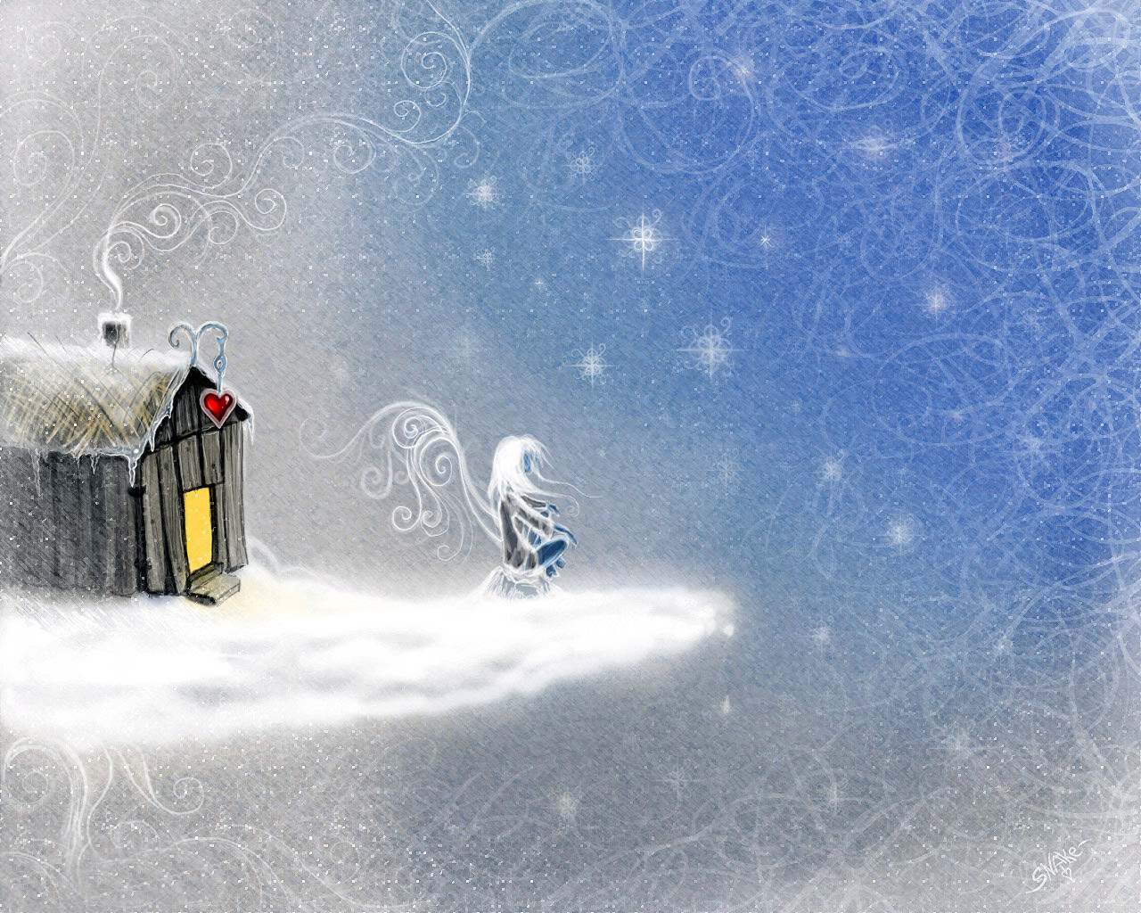 Новогодний метель. Зимний ангел. Сказочные сугробы. Волшебный снег. Зимняя мечта.